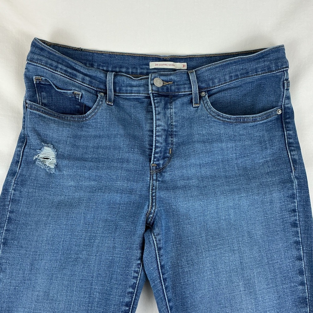 Levi's‎ 311 Women's Shaping Skinny Jeans, Size 31, Blue Stretch Denim - Picture 4 of 13